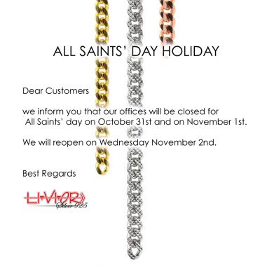 ALL SAINTS' DAY HOLIDAY